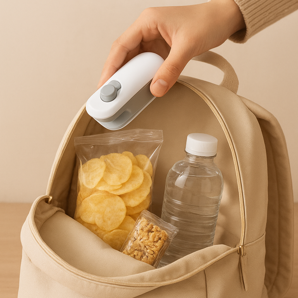 ✨Cortador y Sellador 2 en 1 recargable – Conserva tus alimentos siempre frescos