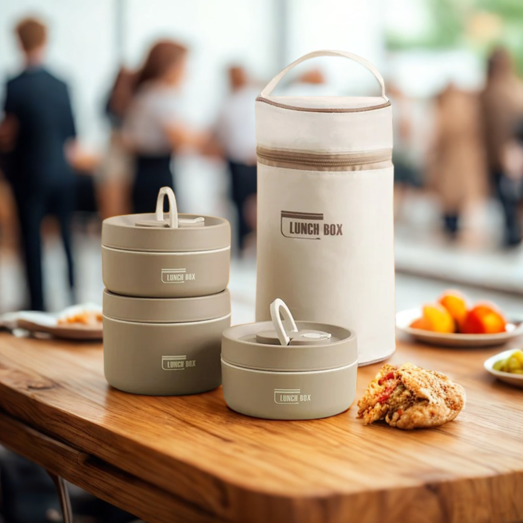 ♨️ ThermoStack Lunch Set – ¡Lleva tu comida caliente a donde vayas!