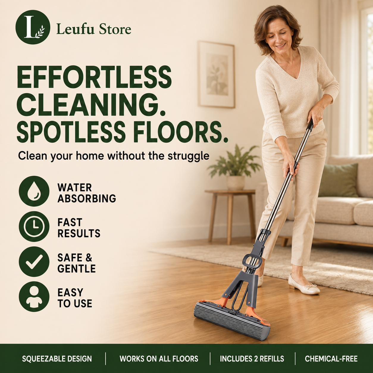 SqueezePro™ Floor Mop