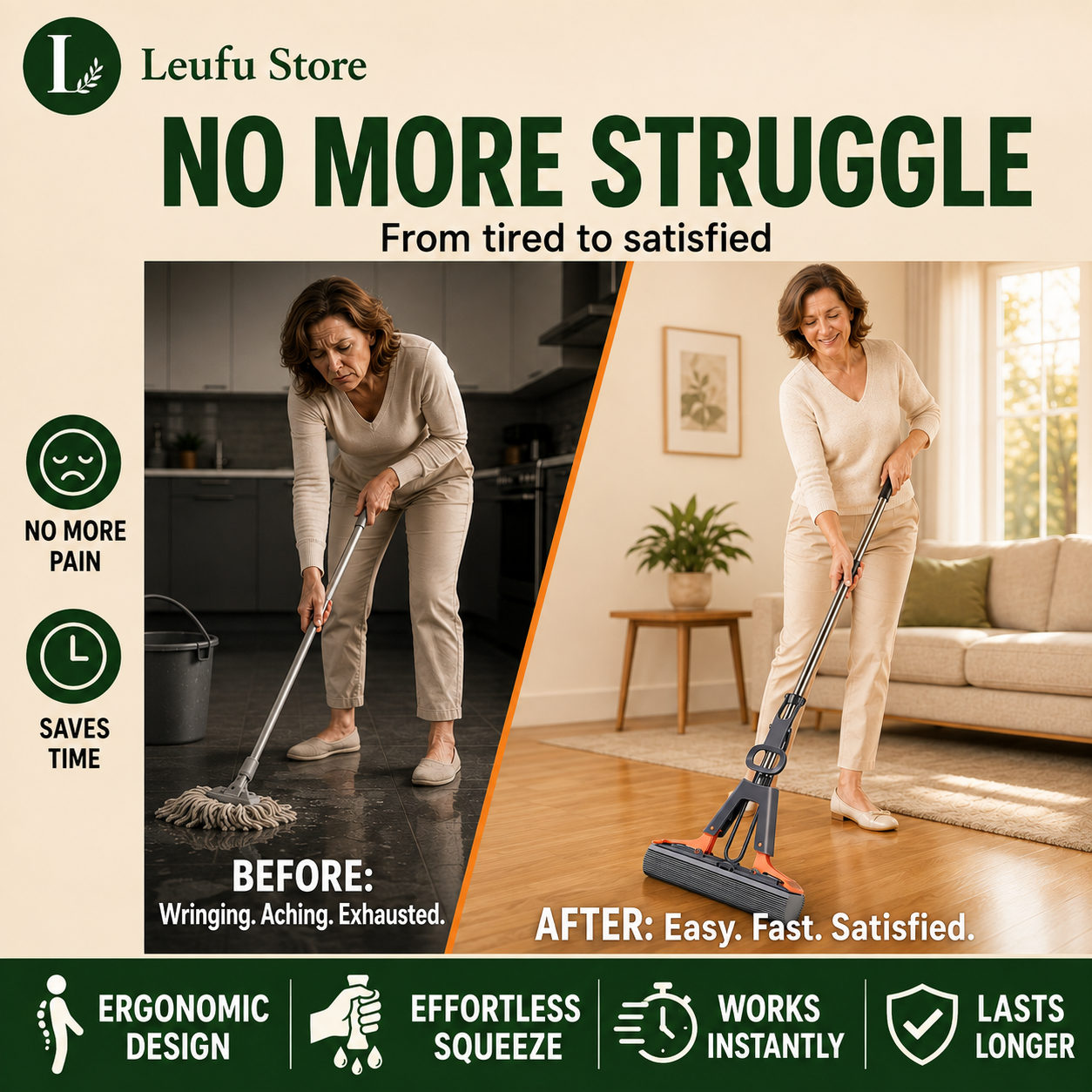 SqueezePro™ Floor Mop