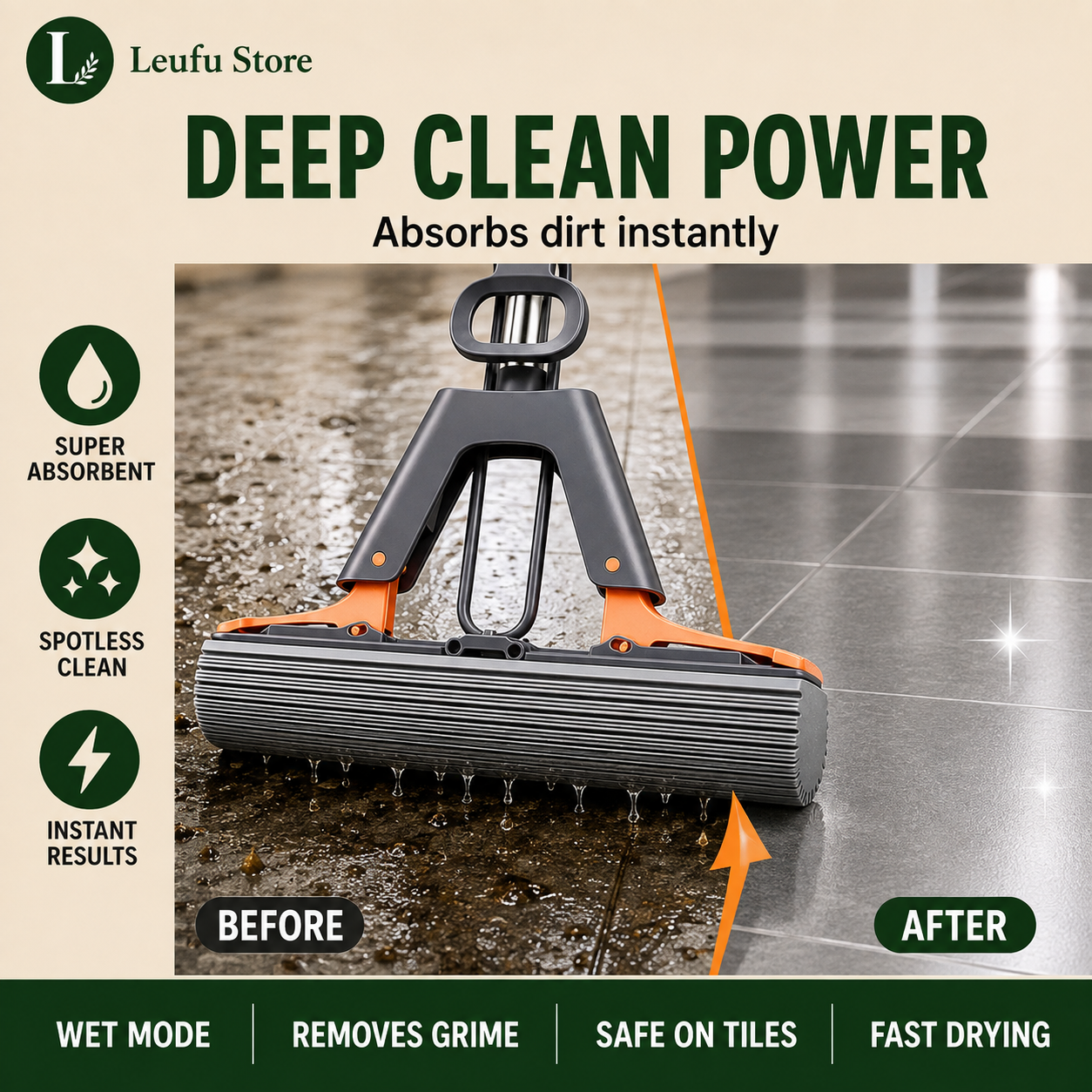 SqueezePro™ Floor Mop