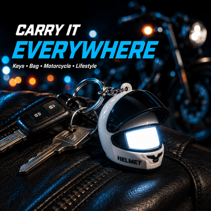 MotoHalo™ LED Helmet Keychain