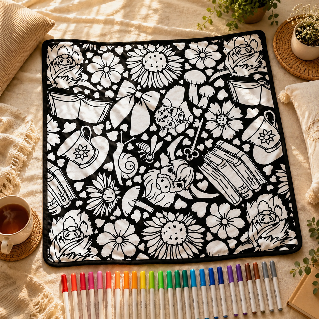 Therapeutic Blooms™  Coloring Blanket