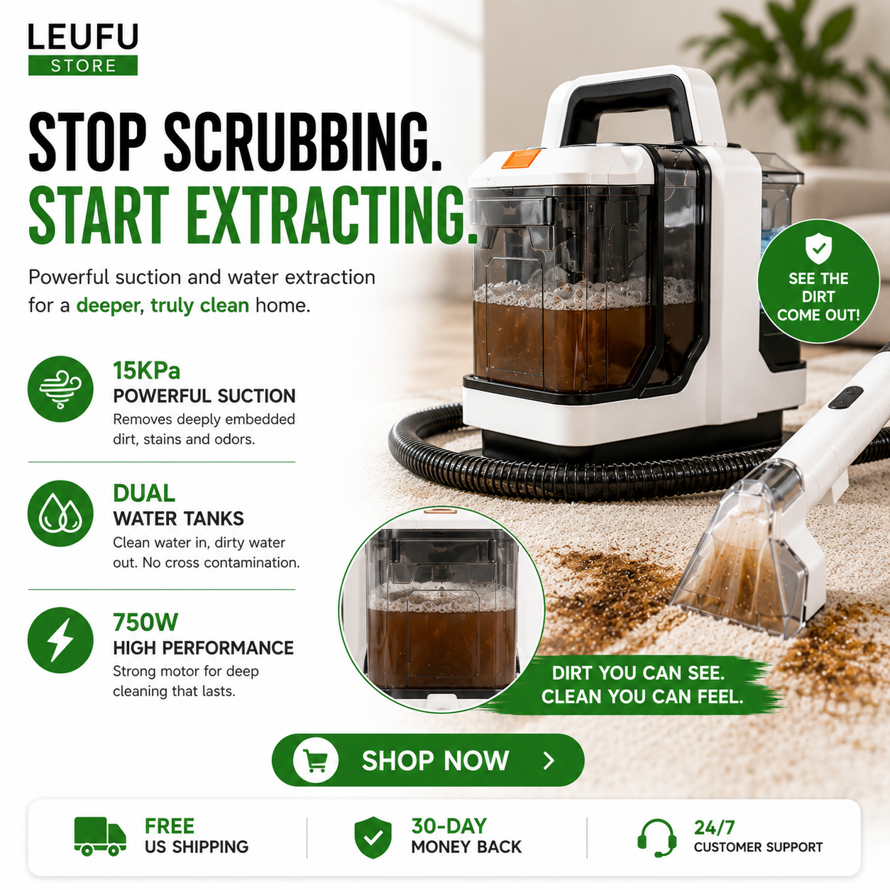 SpotForce™ Pro Upholstery Cleaner
