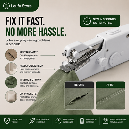 QuickStitch™ Handheld Sewing Machine