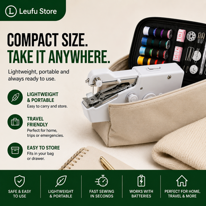 QuickStitch™ Handheld Sewing Machine