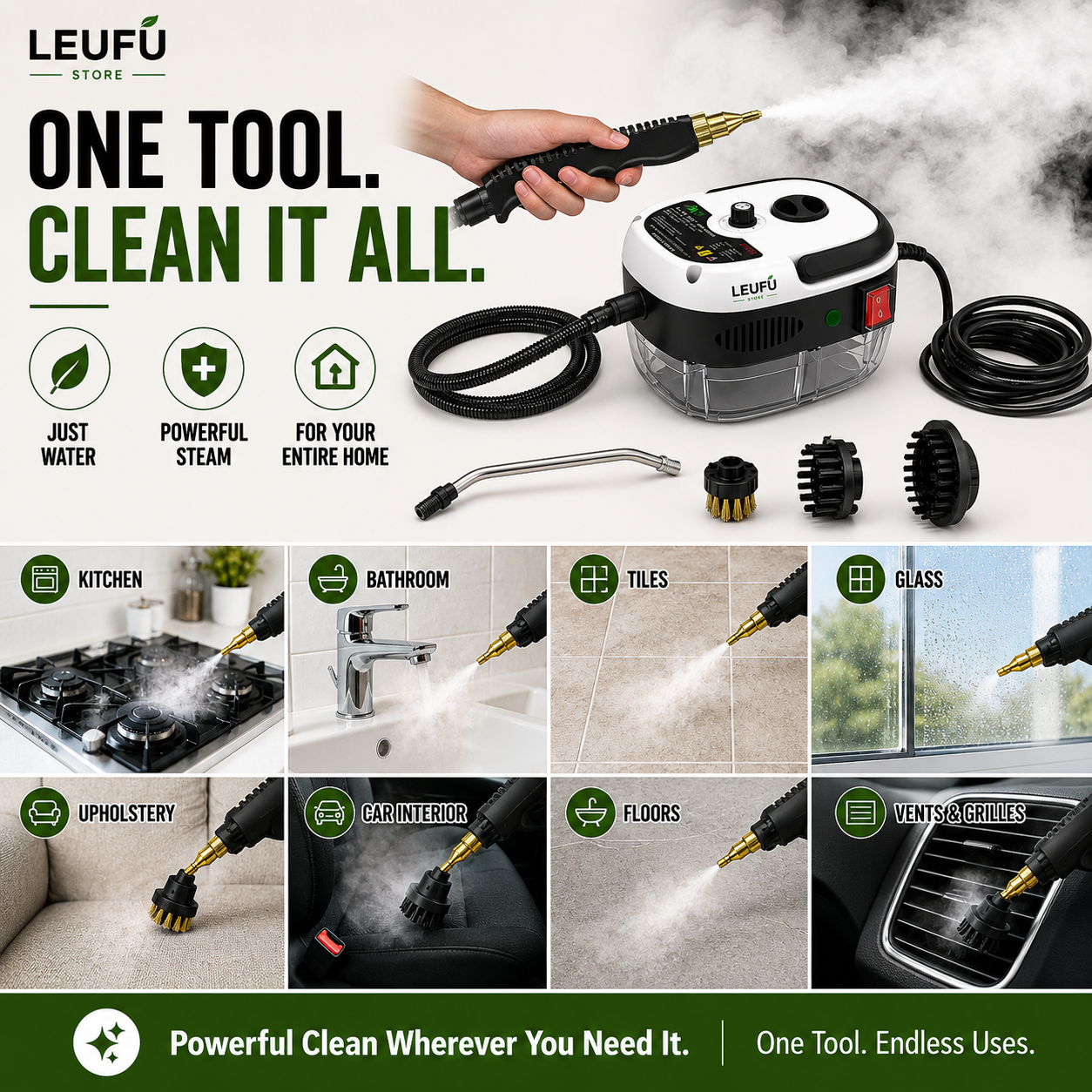 SteamForce™ Portable High Pressure Cleaner