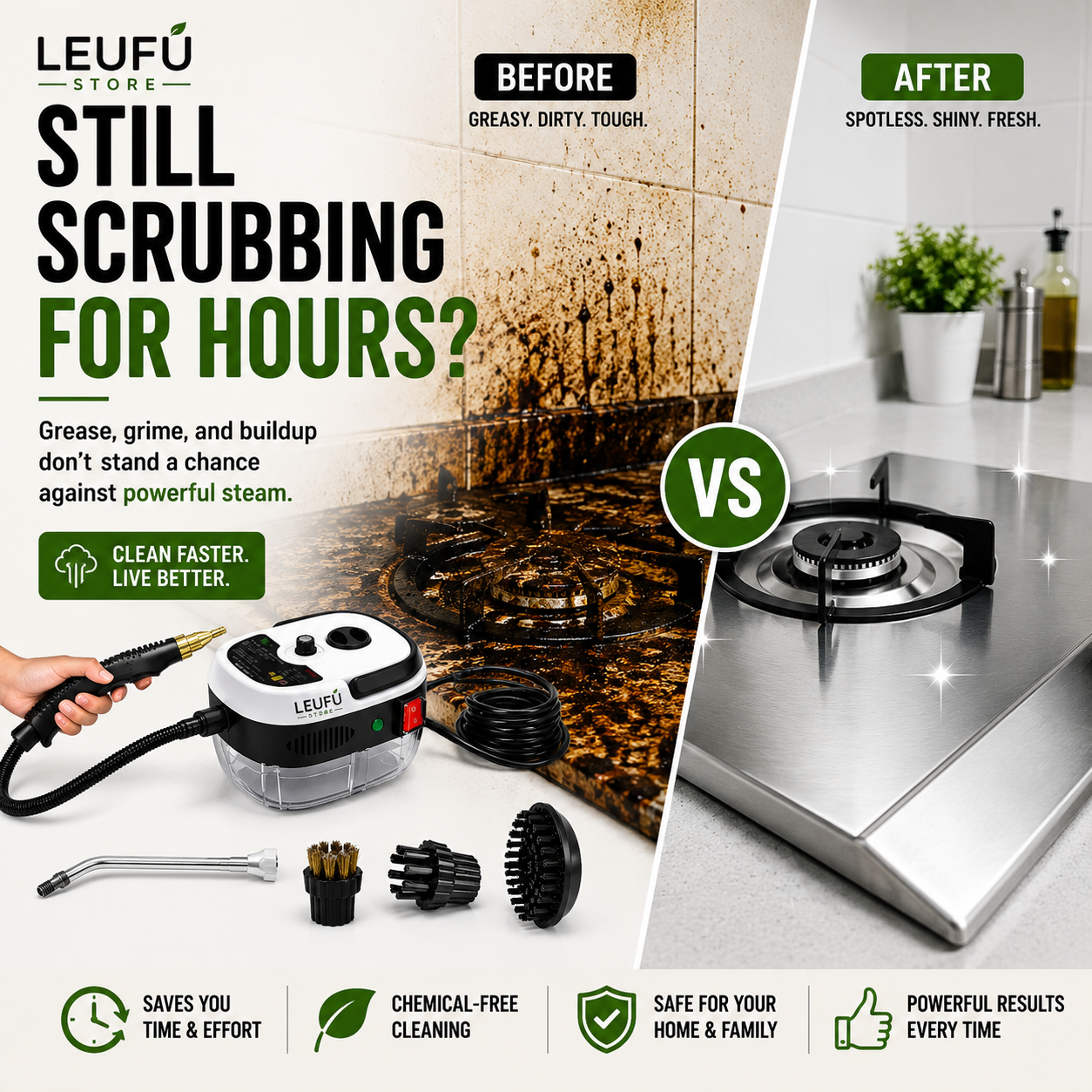 SteamForce™ Portable High Pressure Cleaner