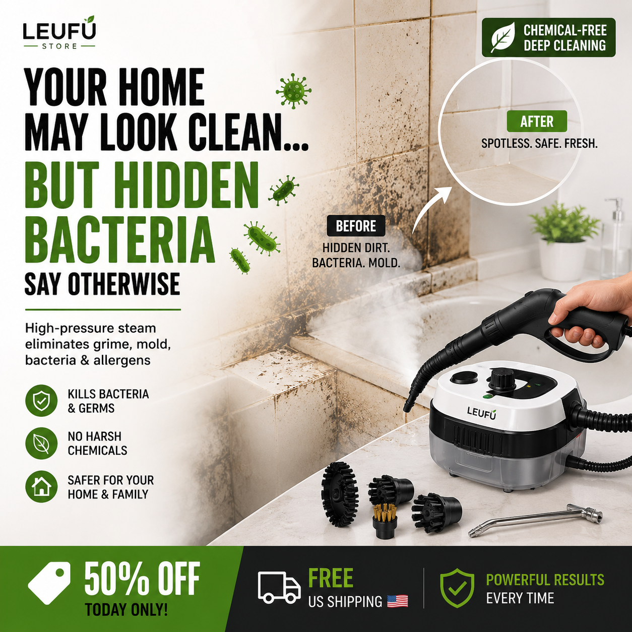 SteamForce™ Portable High Pressure Cleaner