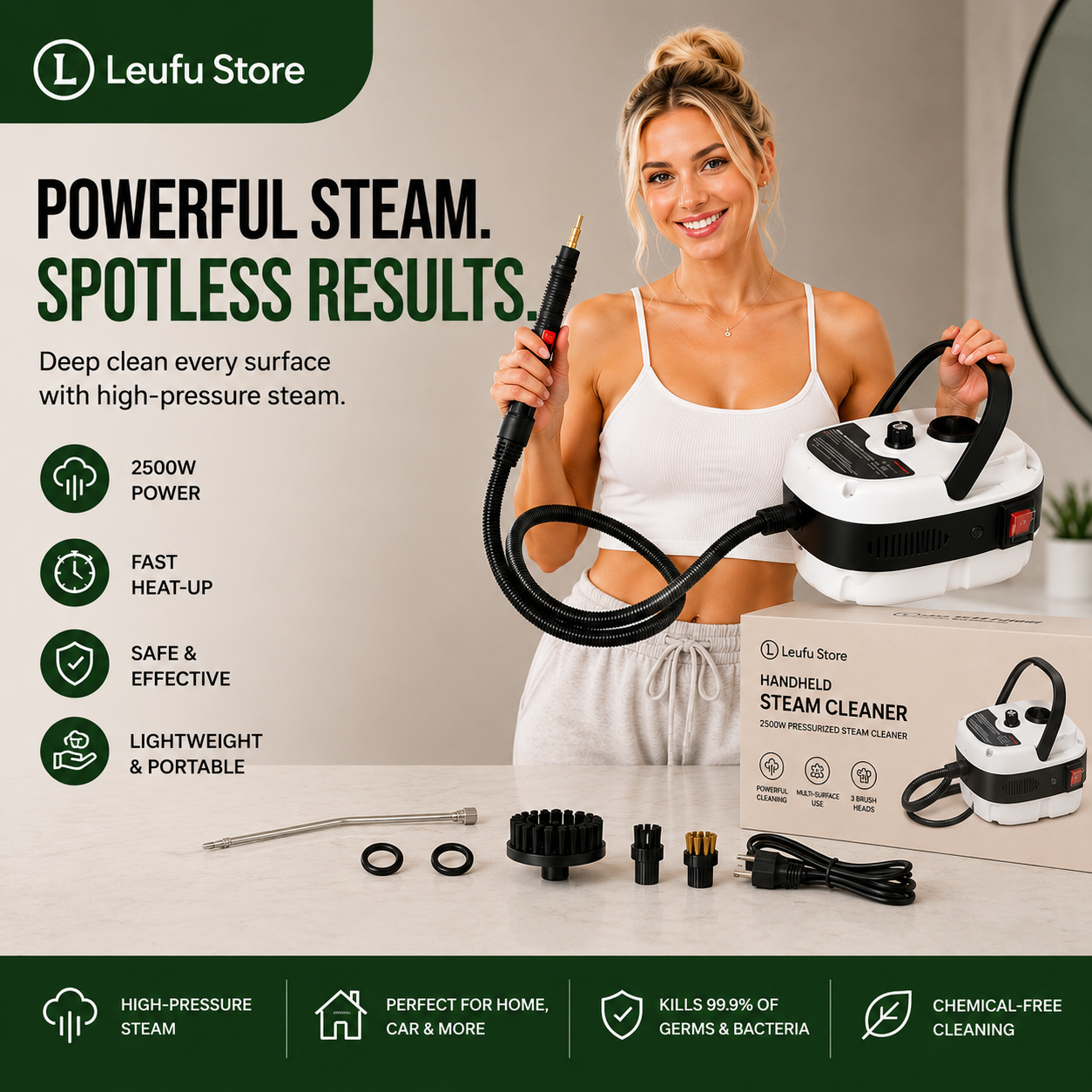SteamForce™ Portable High Pressure Cleaner