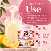VERELYA Creatine + Hydration – Lemon